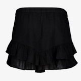 Dames short met broderie zwart