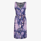 TwoDay dames jurk mouwloos met bloemenprint paars