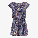 Name It Vinaya meisjes playsuit met bloemen blauw