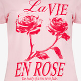 Dames T-shirt met rozen roze