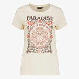 TwoDay dames T-shirt met opdruk beige