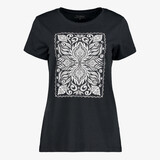 TwoDay dames T-shirt met mandala opdruk donkerblauw