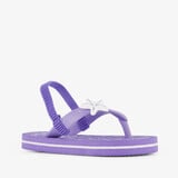Meisjes teenslippers met schelpen paars