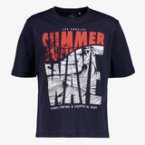 Name It jongens T-shirt Summer Wave zwart