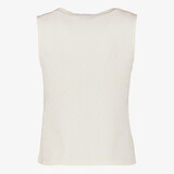 Dames top met strikjes ecru