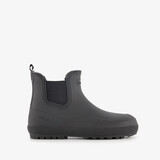 Korte dames regenlaarzen gevoerd zwart