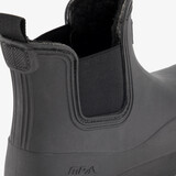 Korte dames regenlaarzen gevoerd zwart