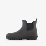 Korte dames regenlaarzen gevoerd zwart