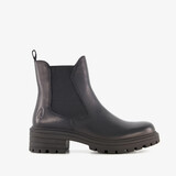 Leren dames Chelsea boots zwart