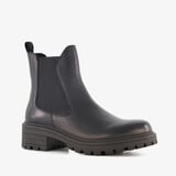 Hush Puppies leren dames Chelsea boots zwart
