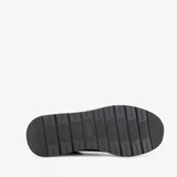 Dames sneakers met slangenprint details zwart