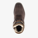 Leren heren veterboots bruin