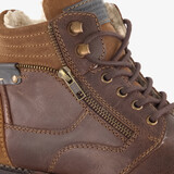 Leren heren veterboots bruin