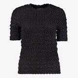TwoDay dames top met structuur zwart