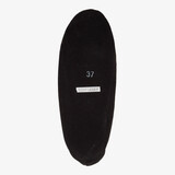 Leren dames Spaanse sloffen zwart