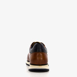 Cirino leren heren sneakers cognac bruin