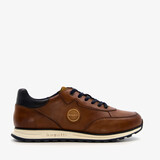 Cirino leren heren sneakers cognac bruin