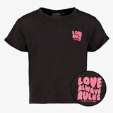 TwoDay meisjes T-shirt met backprint zwart