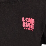 Meisjes T-shirt met backprint zwart