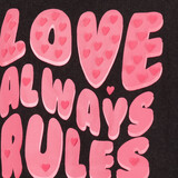 Meisjes T-shirt met backprint zwart