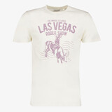 Unsigned heren T-shirt met opdruk wit