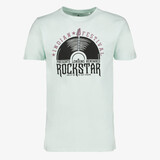 Unsigned heren T-shirt met opdruk lichtblauw