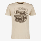 Unsigned heren T-shirt met opdruk beige