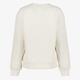 Dames sweater met sierknopen beige