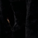 Dames bomber jas van imitatiebont zwart