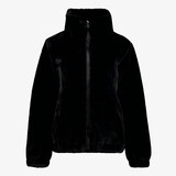 TwoDay dames bomber jas van imitatiebont zwart