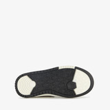 Hoge meisjes sneakers met panterprint details zwart beige