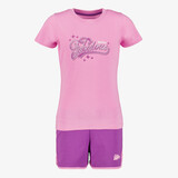Meisjes sport set paars roze