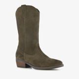 Harper suède dames cowboylaarzen zwart