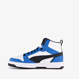 Rebound V6 Mid hoge jongens sneakers blauw wit