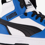 Rebound V6 Mid hoge jongens sneakers blauw wit