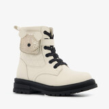 Blue Box meisjes veterboots met vakje wit
