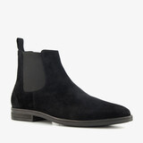 Van Beers suede heren Chelsea boots zwart