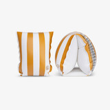 Kinder zwembandjes gestreept wit geel