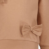 Meisjes sweaters met strikjes bruin