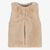 TwoDay meisjes gilet van imitatiebont beige
