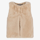 TwoDay meisjes gilet van imitatiebont beige