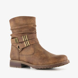 Blue Box dames enkellaarsjes met gesp cognac