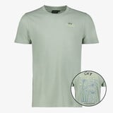 Unsigned heren T-shirt met backprint lichtgroen