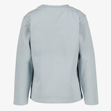 Jongens shirt met lange mouwen en wolvenkop blauw