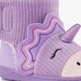 Unicorn pantoffels met antislipzool paars