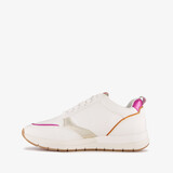 Dames sneakers wit metallic