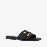 Blue Box dames slippers zwart