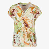 TwoDay dames top met bloemenprint geel groen