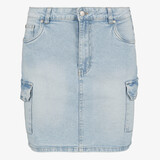 TwoDay dames denim cargo rok lichtblauw