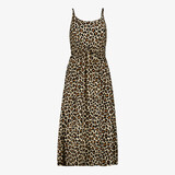 TwoDay dames maxi jurk met panterprint beige